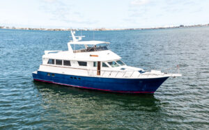 Lumber Away IV, 1994 70' Hatteras CPMY yacht donation facilitated to AMIkids by Johhny Wise at Rick Obey Yacht Sales